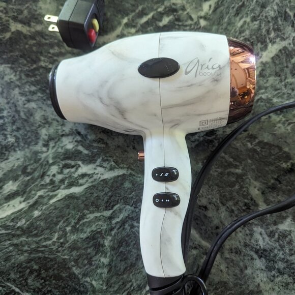 Aria Beauty Grey Marble Blow Dryer - Picture 2 of 16